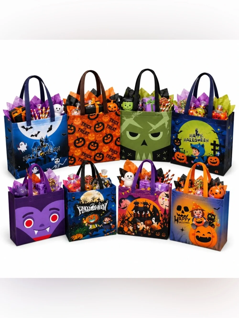 Spooky Halloween Treat Bags – 8 Pack